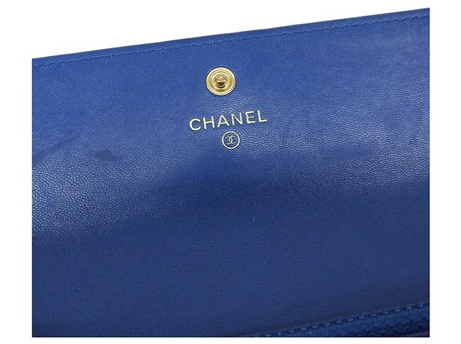 Portafoglio Long Flap Chanel 19 Blu - vista 9