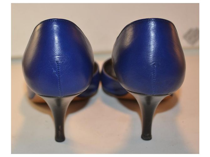 Sandali Balenciaga in pelle blu - vista 3
