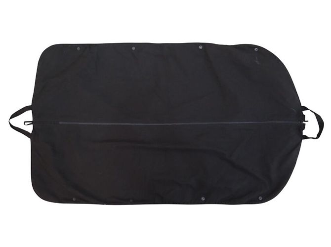 LOT GARMENT BAG FOR CHANEL JACKET + BLACK CC LOGO HANGER - view 3