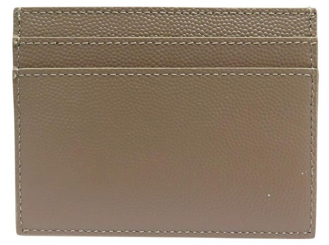 NEUER SAINT LAURENT PRÄGELEDER KARTENHALTER GRAIN DE POUDRE - Ansicht 2