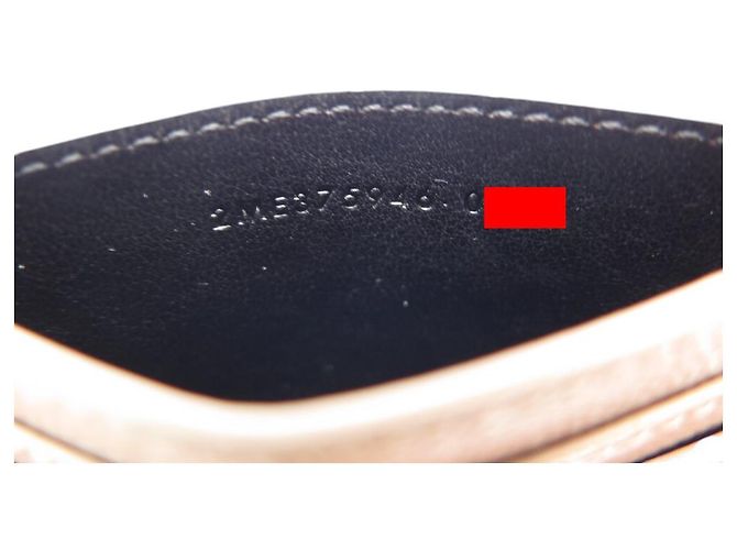 NEUER SAINT LAURENT PRÄGELEDER KARTENHALTER GRAIN DE POUDRE - Ansicht 7