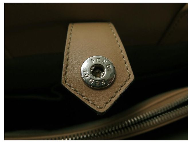 FENDI CABAS 2 JOURS 8BH250 REGULÄR IN RAPHIA GEWEBTE HANDTASCHE - Ansicht 10