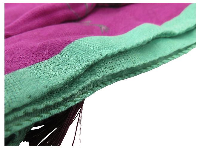 ETRO SCIARPA FLORALE VIOLA 130X210CM SHAWL Porpora - vista 13