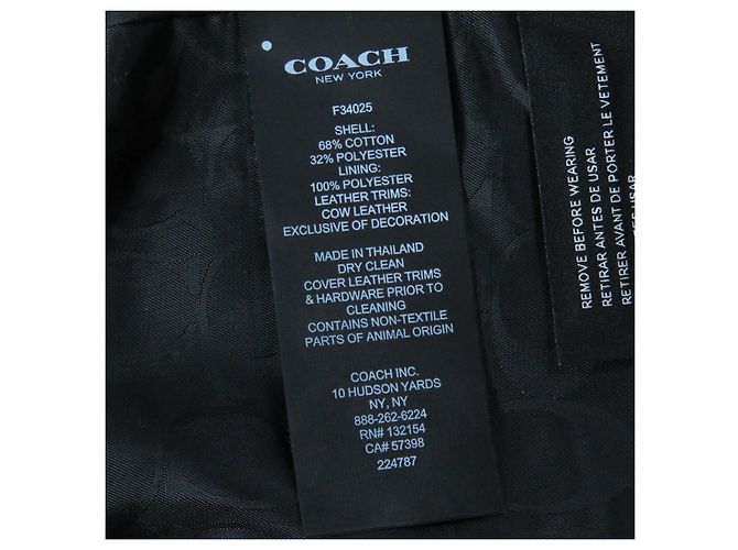 Trench Coat de Couro Coach Vermelho Vinho XS Feminino - vista 13
