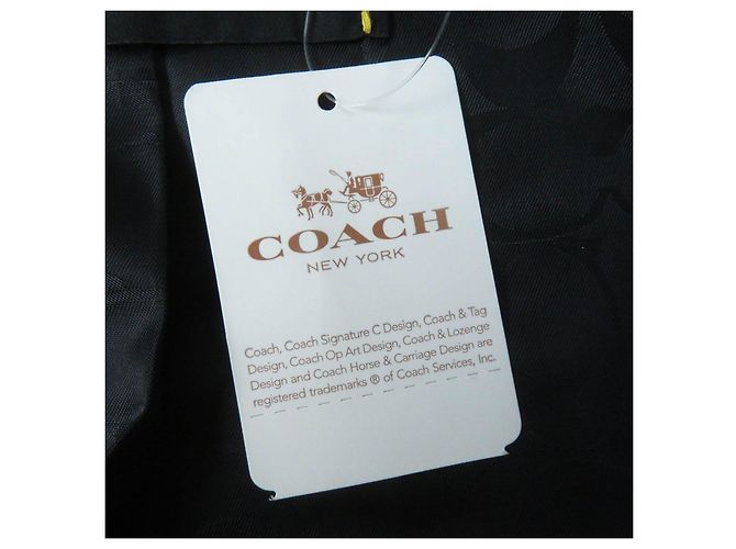Trench Coat de Couro Coach Vermelho Vinho XS Feminino - vista 16