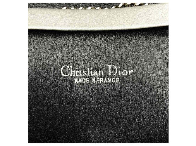 Borsa a spalla in tela blu navy Christian Dior - vista 9
