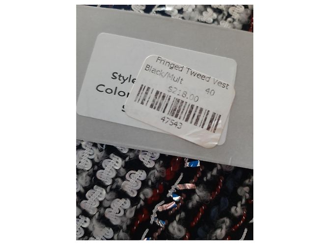 Autre Marque Fransiges Tweed Top Mehrfarbig Mehrfarben - Ansicht 5