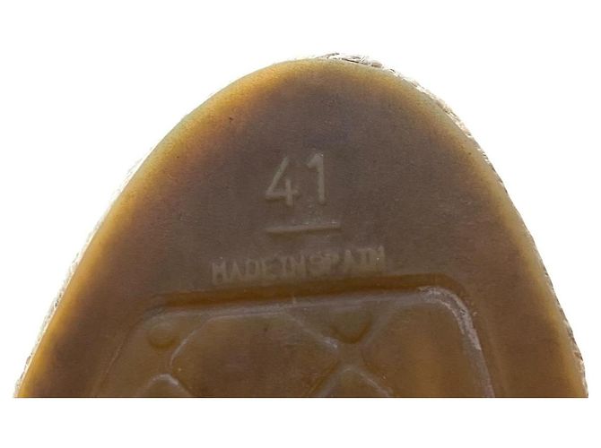 Chanel 17C Coco Cuba Kamelie Khaki Grün Espadrilles EU 41 Olivgrün Dunkelgrün - Ansicht 7