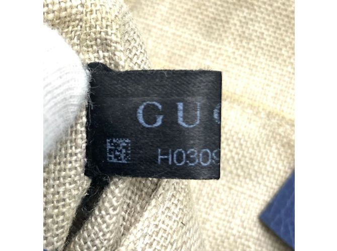 Borsa a Spalla Gucci 449413 in Tela GG Marrone e Pelle - vista 12