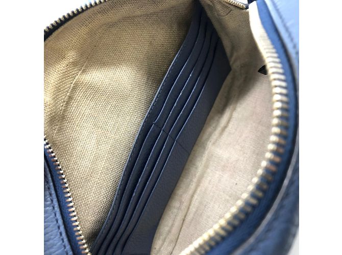 Borsa a Spalla Gucci 449413 in Tela GG Marrone e Pelle - vista 9