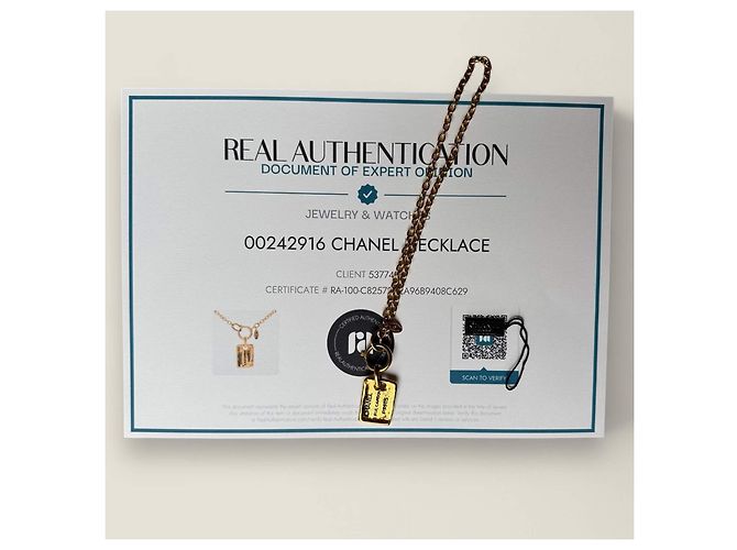 Collana vintage Chanel 31 Rue Cambon D'oro - vista 3