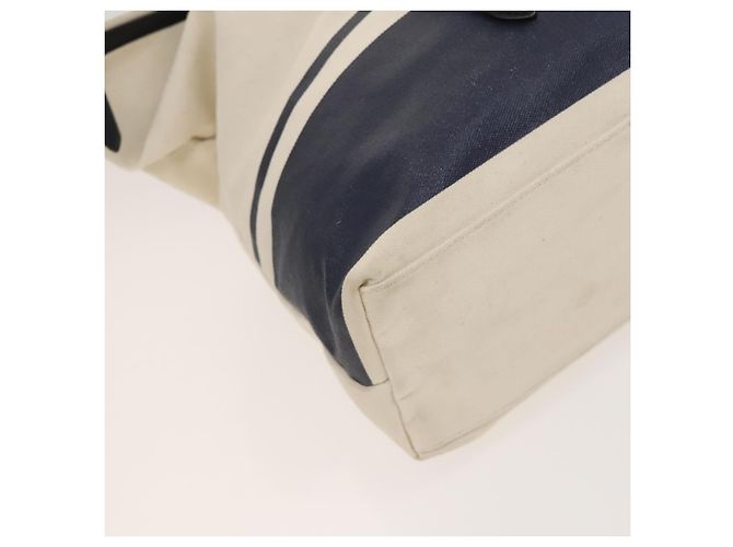 Borsa a spalla Burberry Black Label in tela bianca e argento autentica bs27141 Bianco - vista 14