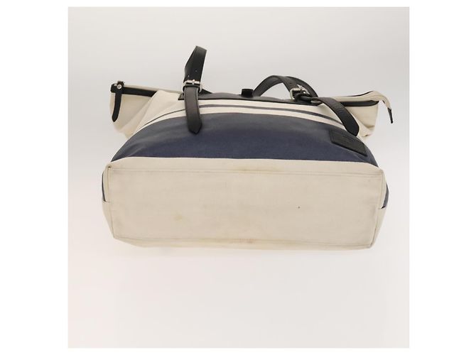 Borsa a spalla Burberry Black Label in tela bianca e argento autentica bs27141 Bianco - vista 5
