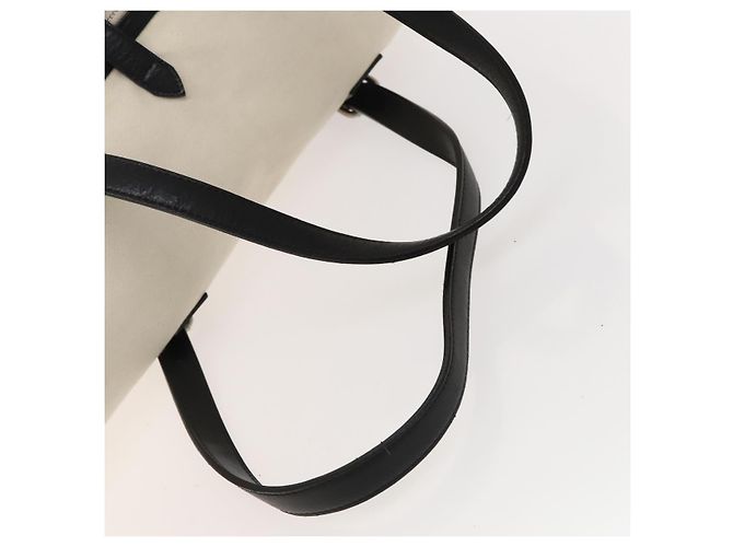 Borsa a spalla Burberry Black Label in tela bianca e argento autentica bs27141 Bianco - vista 7