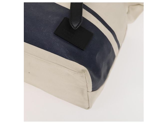 Borsa a spalla Burberry Black Label in tela bianca e argento autentica bs27141 Bianco - vista 9