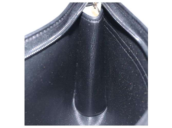 Borsa Clutch in Tela Trotter Christian Dior Nera Oro Auth 129106 Nero D'oro - vista 12
