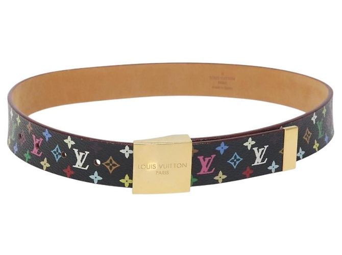 LOUIS VUITTON Monogramm Multicolor Care Gürtel Schwarz LV Auth yk18706 - Ansicht 13