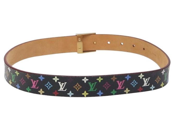 LOUIS VUITTON Monogramm Multicolor Care Gürtel Schwarz LV Auth yk18706 - Ansicht 2