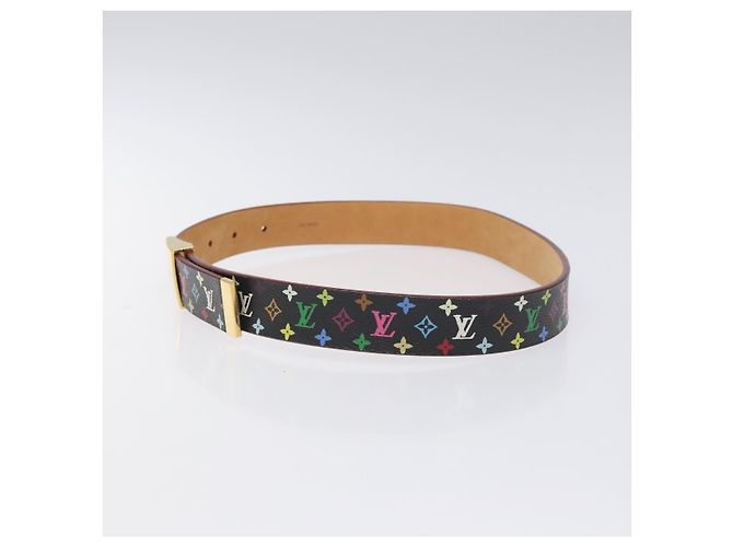 LOUIS VUITTON Monogramm Multicolor Care Gürtel Schwarz LV Auth yk18706 - Ansicht 3