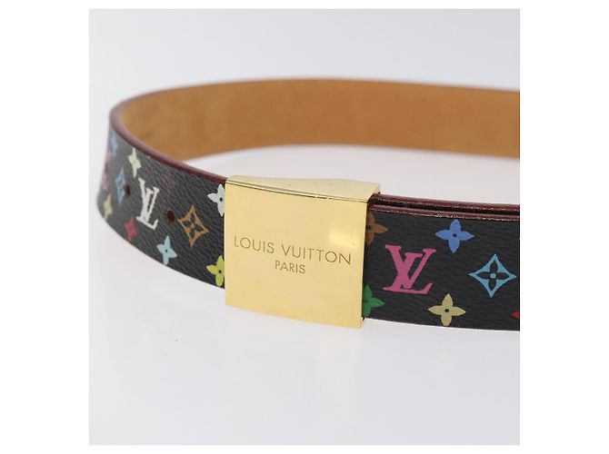 LOUIS VUITTON Monogramm Multicolor Care Gürtel Schwarz LV Auth yk18706 - Ansicht 5