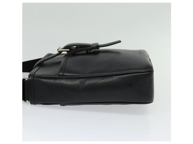 Borsa a Spalla in Pelle Nera e Argento Autentica BA3949 di BURBERRY Nero - vista 3