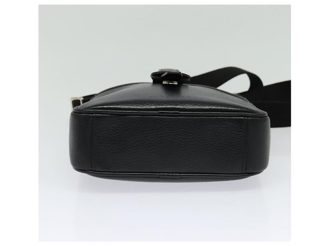 Borsa a Spalla in Pelle Nera e Argento Autentica BA3949 di BURBERRY Nero - vista 5