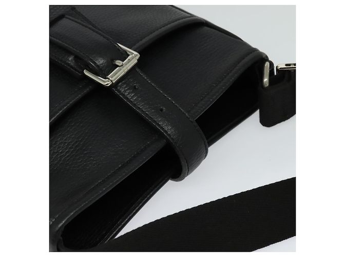 Borsa a Spalla in Pelle Nera e Argento Autentica BA3949 di BURBERRY Nero - vista 6