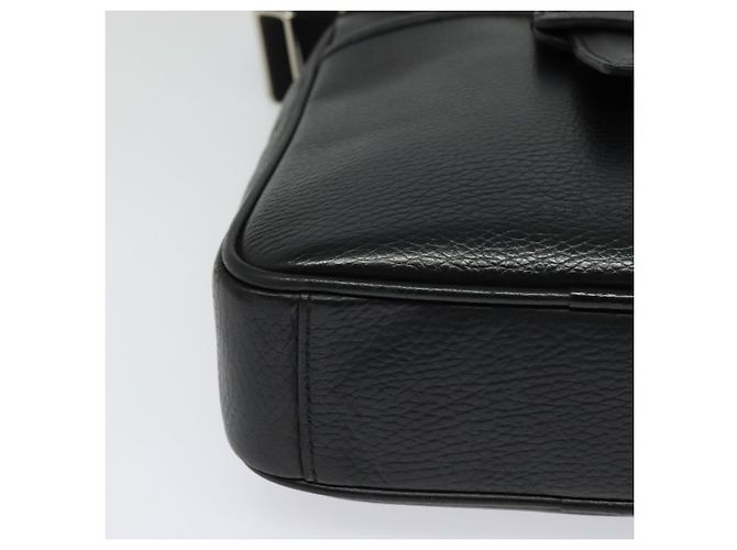 Borsa a Spalla in Pelle Nera e Argento Autentica BA3949 di BURBERRY Nero - vista 9