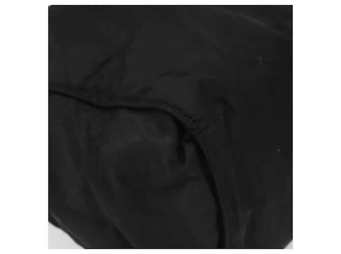 PRADA Borsa a mano in nylon nero e oro Auth 128024 D'oro - vista 15