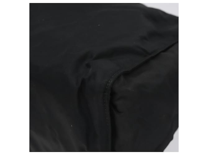 PRADA Borsa a mano in nylon nero e oro Auth 128024 D'oro - vista 16