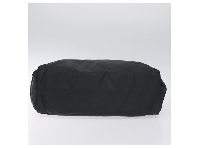PRADA Borsa a mano in nylon nero e oro Auth 128024 D'oro - vista 5