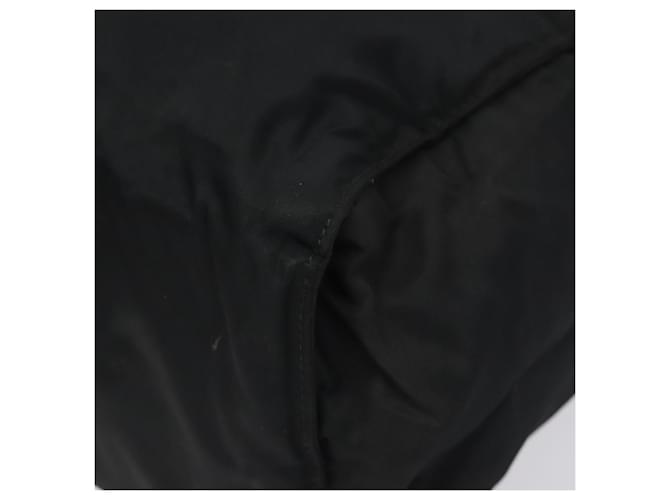 PRADA Borsa a mano in nylon nero e oro Auth 128024 D'oro - vista 8