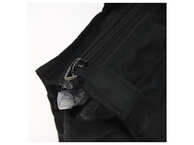 PRADA Borsa a mano in nylon nero e oro Auth 128024 D'oro - vista 9
