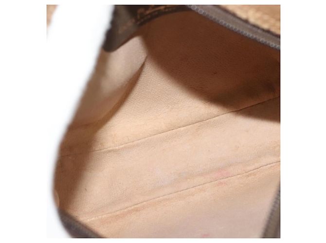 Borsa Sherry Line GG Supreme Web di GUCCI in PVC beige e oro 89 02 066 Auth BA3786 D'oro - vista 11