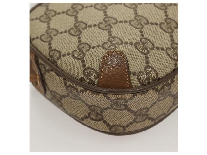 Borsa Sherry Line GG Supreme Web di GUCCI in PVC beige e oro 89 02 066 Auth BA3786 D'oro - vista 15