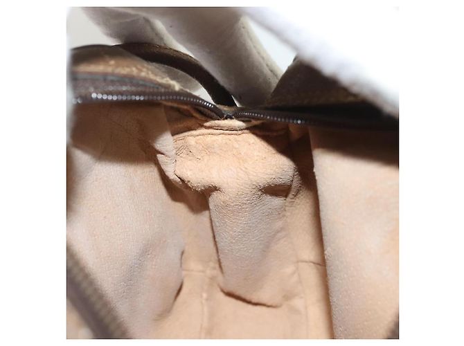 Borsa Sherry Line GG Supreme Web di GUCCI in PVC beige e oro 89 02 066 Auth BA3786 D'oro - vista 20