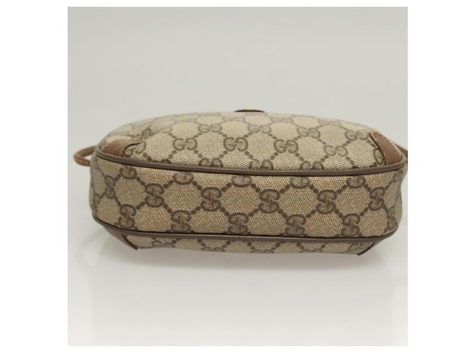Borsa Sherry Line GG Supreme Web di GUCCI in PVC beige e oro 89 02 066 Auth BA3786 D'oro - vista 5