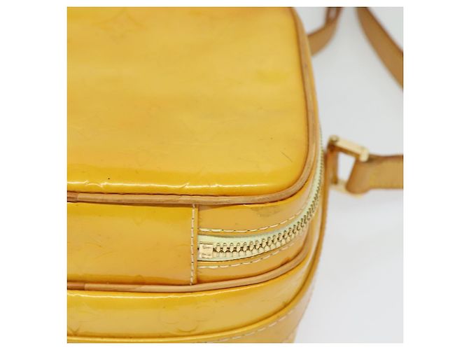 LOUIS VUITTON Borsa Wooster Monogram Vernis Giallo Lime M91075 LV Auth BA3504 D'oro - vista 15