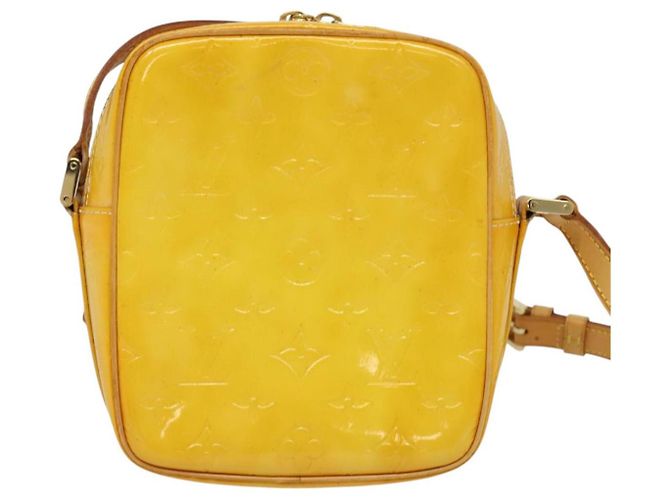 LOUIS VUITTON Borsa Wooster Monogram Vernis Giallo Lime M91075 LV Auth BA3504 D'oro - vista 2