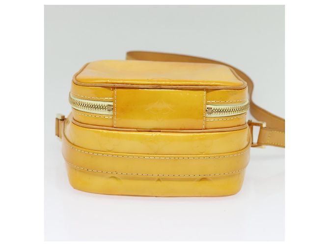 LOUIS VUITTON Borsa Wooster Monogram Vernis Giallo Lime M91075 LV Auth BA3504 D'oro - vista 5