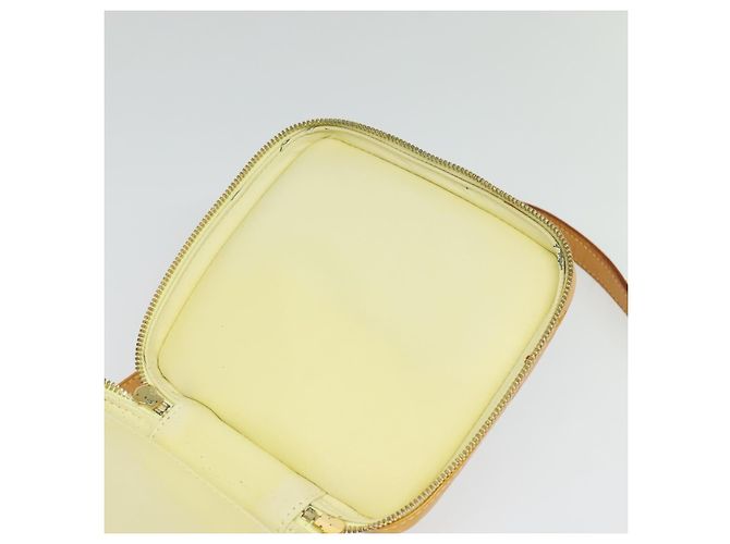 LOUIS VUITTON Borsa Wooster Monogram Vernis Giallo Lime M91075 LV Auth BA3504 D'oro - vista 9