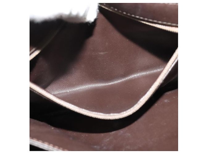 Autre Marque Bolsa de Ombro Burberrys Nova Check em Lona Bege Dourada Auth BA3948 Dourado - vista 12