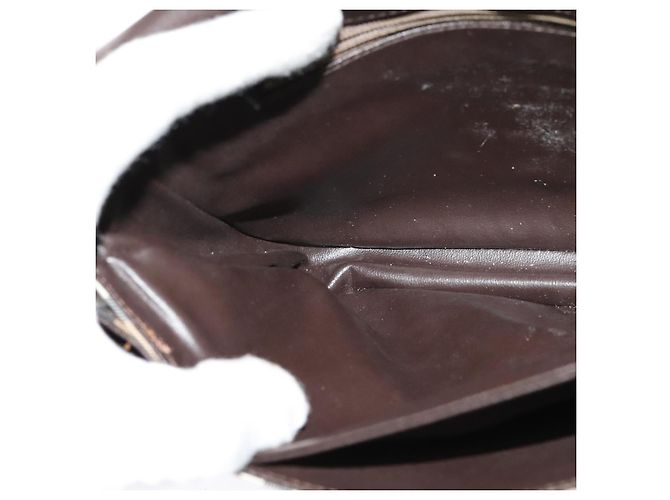 Autre Marque Bolsa de Ombro Burberrys Nova Check em Lona Bege Dourada Auth BA3948 Dourado - vista 20