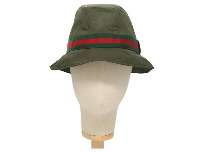GUCCI Hut Nylon M Khaki Auth th6202 - Ansicht 13