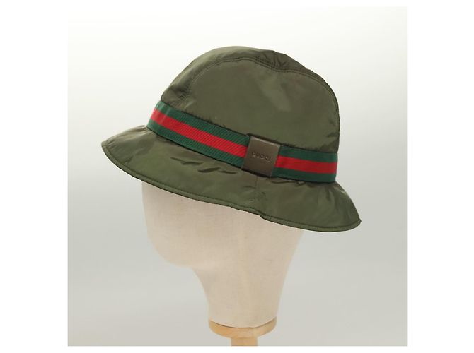 GUCCI Hut Nylon M Khaki Auth th6202 - Ansicht 3