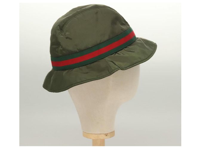 GUCCI Hut Nylon M Khaki Auth th6202 - Ansicht 4