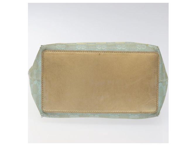 Borsa tote GG Canvas Gucci in nylon menta dorata 002 1099 Auth bs27328 - vista 5