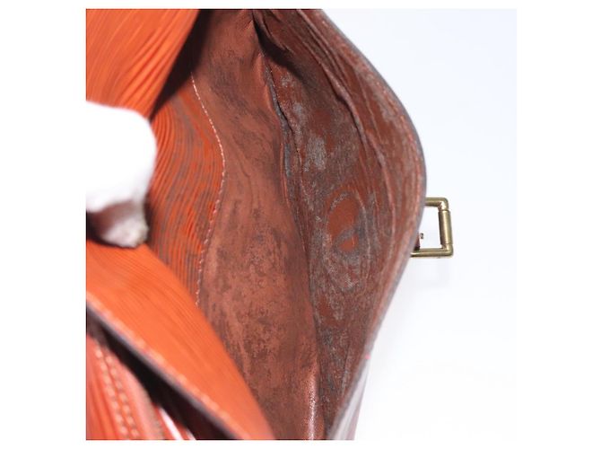 LOUIS VUITTON Borsa a Spalla Epi Jeune FilleMM Marrone M52153 LV Auth 129846 - vista 11