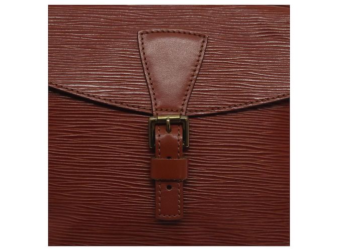 LOUIS VUITTON Borsa a Spalla Epi Jeune FilleMM Marrone M52153 LV Auth 129846 - vista 19