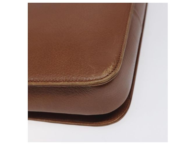 Autre Marque Borsa a Spalla Burberrys in Pelle Marrone Oro Auth th6199 D'oro - vista 14